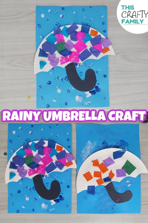 Paper Plate Umbrella, Rainy Day Umbrella, Paper Flower Ideas, Weather Activities Preschool, Make Your Home Look Expensive, Spring Arts And Crafts, Spring Crafts Preschool, Umbrella Craft, Beautiful Paper Flowers