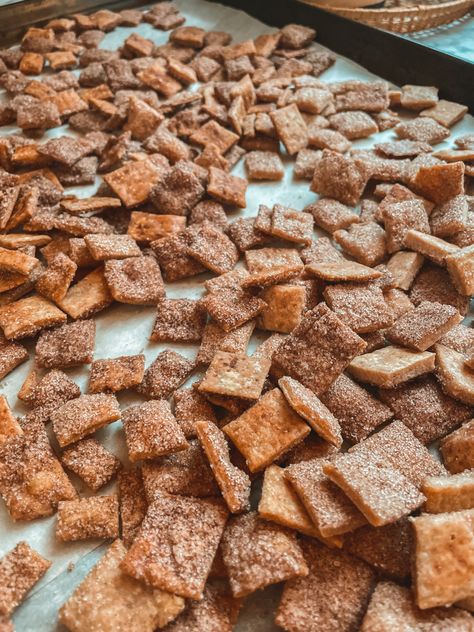 Home Made Cinnamon Toast Cereal, Homestead Kids Snacks, Sunday Afternoon Party Food, Diy Cinnamon Toast Crunch, How To Make Cinnamon Toast Crunch, Making Your Own Cereal, Homemade Cinnamon Cereal, Make Your Own Cereal Homemade, Homemade Peanut Butter Crunch Cereal