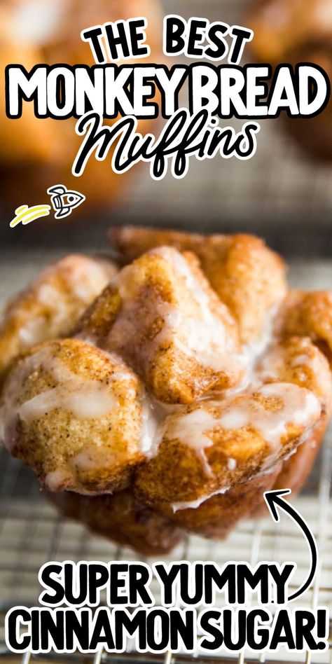 Monkey Bread Muffins Pillsbury, Monkey Bread In Muffin Tins, Mini Monkey Bread Muffins, Monkey Bread Muffins Easy, Small Batch Monkey Bread, Monkey Bread Cupcakes, Gooey Monkey Bread, Mini Monkey Bread, Bread Muffins Recipe