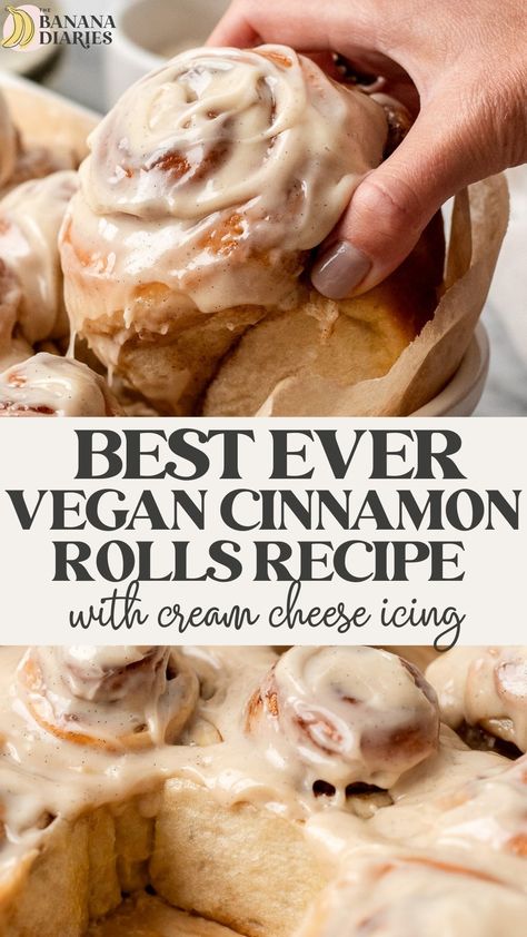 Cinnamon Rolls Overnight, The Best Cinnamon Rolls, Vegan Cinnamon Rolls, Vegan Baking Recipes, Vegan Christmas Recipes, Best Cinnamon Rolls, Cinnamon Rolls Homemade, Vegan Christmas, Dairy Free Dessert