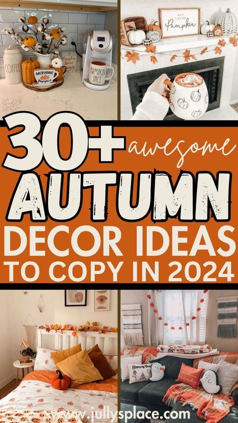 Fall Front Room Decor, Fall Decor Ideas For Small Kitchen, Cute Fall Decor Living Room, Autumnal Home Decor, October Bedroom, Fall Decor Ideas For The Home Diy, Coffee Table Fall Decor, Fall Decor Ideas For Living Room, Fall Living Room Ideas