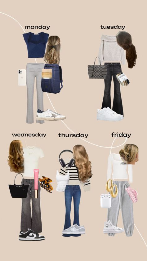 Week Of School Outfits, First Week Of School Outfits, Outfits Stockholm, Stile Blair Waldorf, First Week Of School, Skandinavian Fashion, Stockholm Style, Vanilla Girl, Casual Preppy Outfits