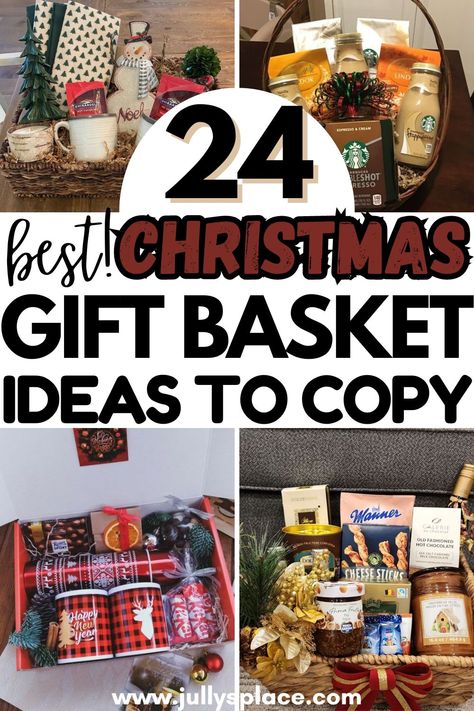 christmas gift basket, christmas gift basket ideas, diy christmas gift basket, christmas gift basket for her, christmas gift basket for kid, christmas gift basket ideas for family Basket Ideas For Mom, Gift Basket Ideas For Mom, Best Christmas Gift Baskets, Diy Christmas Baskets, Coffee Lover Gifts Basket, Family Gift Baskets, Christmas Gift Baskets Diy, Unique Gift Baskets, Raffle Basket