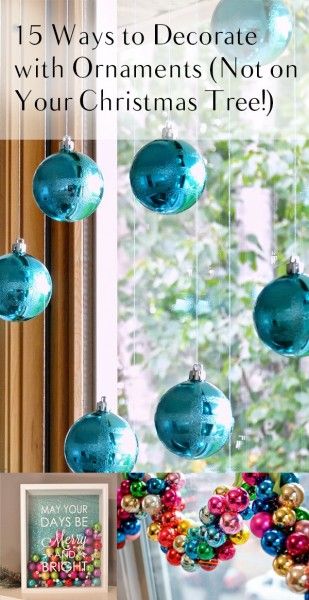 Diy Christmas Wreaths Ideas With Ornaments, Christmas Decor With Ornament Balls, Using Ornaments To Decorate, Large Christmas Ornaments Decor, Ways To Decorate With Ornaments, What To Do With Ornaments, Things To Do With Christmas Balls, What To Do With Extra Christmas Balls, Extra Ornaments What To Do With