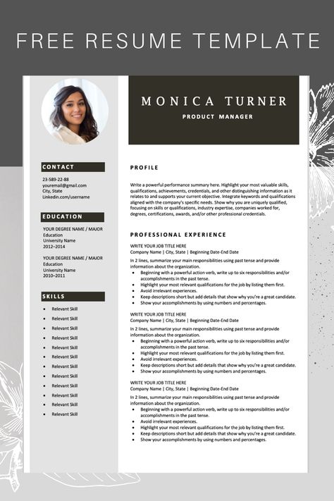 Download this professional resume template. You can easily adjust it in Microsoft Word and save it in pdf if needed. Sign up for our job search tips and get this template for free. #resumetemplate #freeresume #professionalresume #downloadresume #jobsearch #jobhunt Free Resume Template Word, Unique Resume Template, Resume Design Free, Unique Resume, Cover Letter Template Free, Best Resume Format, Simple Resume Template, Professional Resume Template, Job Search Tips