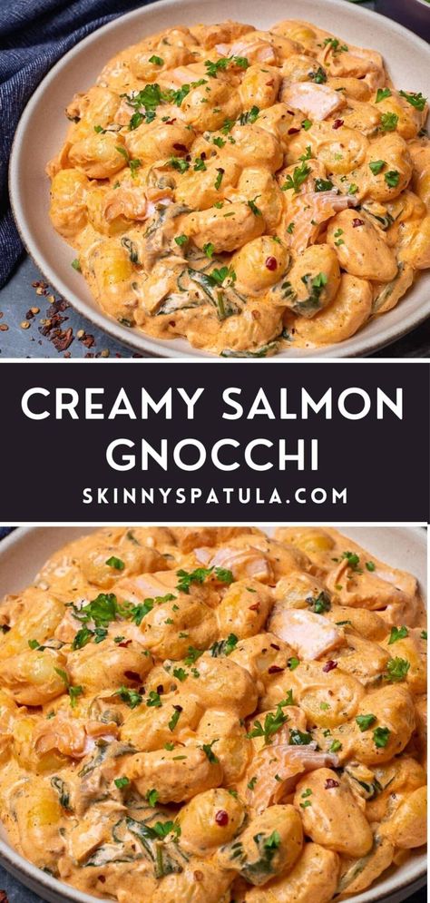 Salmon Gnocchi, Berry Trifle Recipe, Foods Diabetics Should Avoid, Salmon Pasta Recipes, Gnocchi Dishes, Creamy Salmon, Budget Food, Cake Pizza, Berry Trifle