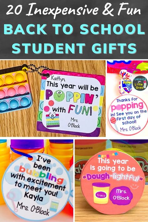 Back To School Student Gifts, Open House Gifts, Student Gift Ideas, Back To School Gifts For Kids, Student Gift Tags, School Open House, Welcome To School, First Day Of School Activities, Ra Ideas