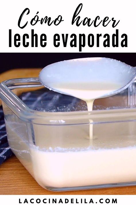 Como hacer leche evaporada casera, con solo 1 ingrediente y muy fácil de preparar te quedará muy cremosa y deliciosa. Ya puedes reparar muchas recetas con leche preparada sin comprarla Rustic Recipes, Gourmet Pizza, La Food, No Cooking, Incredible Recipes, Breakfast Brunch Recipes, Recipe For Mom, Side Dishes Easy, Beautiful Food