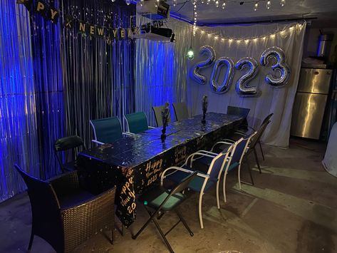 Turn the garage into a party room! How To Decorate A Garage For A Party, How To Cover Garage Walls For A Party, Garage Decorating Ideas For Party, Garage Birthday Party Ideas, Garage Party Room, Garage Birthday Party, Garage Party Set Up Ideas, Mushroom Vibes, Fire Academy