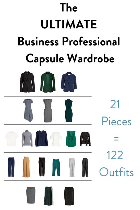 New year, new wardrobe, am I right? But your business professional capsule wardrobe doesn't have to break the bank or be a million pieces. You can do it with just 21 pieces and not even repeat an outfit, take that Karen. Business Professional Capsule, Business Professional Capsule Wardrobe, Professional Capsule Wardrobe, Business Capsule Wardrobe, Business Capsule, Mode Ab 50, Capsule Wardrobe Checklist, Workwear Capsule, Work Capsule