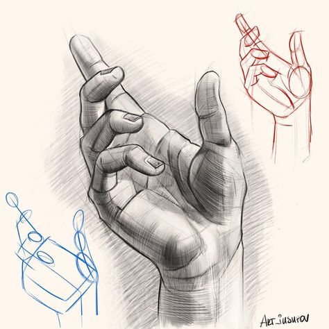 Hand Anatomy Study Art, Anatomy Hands Drawing, How To Draw A Hand, Hand Anatomy Drawing, Hand Anatomy, Human Sketch, Human Body Drawing, Buddha Art Drawing, Human Anatomy Drawing