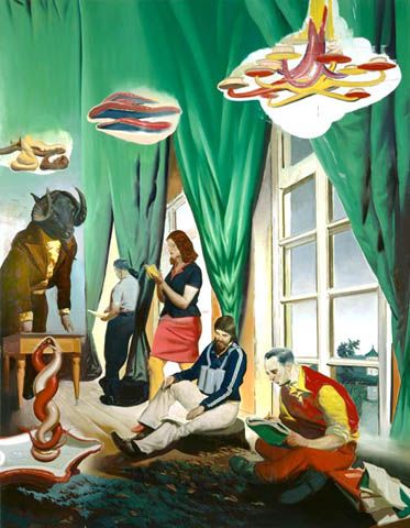 neo rauch paranoia - Google Search Neo Rauch, Neo Dada, Socialist Realism, Portraiture Painting, Art Pics, Interesting Images, European Paintings, German Art, Artwork Images