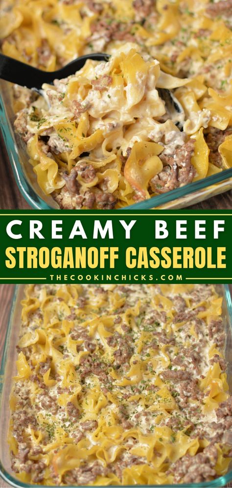 Indulge in the finest comfort food with our Creamy Beef Stroganoff Recipe! Tender noodles smothered in a luscious ground beef stroganoff sauce made from simple ingredients. This savory meal is quick to prepare, and for a delightful twist, try using tender beef strips instead of ground beef! Hamburger Beef Stroganoff, Stroganoff Casserole Recipe, Beef Stroganoff Sauce, Creamy Beef Stroganoff Recipe, Beef Stroganoff Casserole, Creamy Beef Stroganoff, Beef Stroganof, Stroganoff Casserole, Stroganoff Sauce