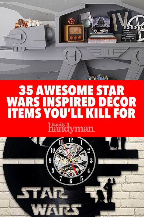 35 Awesome Star Wars Inspired Décor Items You’ll Kill For Star Wars Desk Decor, Star Wars Themed Movie Room, Star Wars Bedroom Paint Colors, Star Wars Living Room Ideas, Star Wars Diorama Diy, Star Wars Gaming Room, Star Wars Office Ideas, Star Wars Bathroom Ideas, Star Wars Bedroom Boys