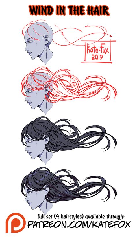 Wind Drawing, Fantastic Nails, Movement Drawing, Hair In The Wind, Pelo Anime, Drawing Hair Tutorial, 얼굴 드로잉, Draw Hair, Hair References