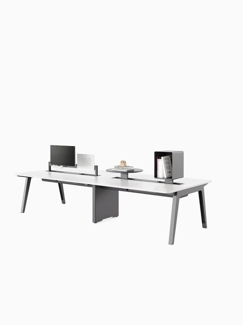 Workstations - Herman Miller Herman Miller Desk, Healing Space, Herman Miller, Office Desk, Work Space, Coffee Table, Desk, Furniture, Home Decor