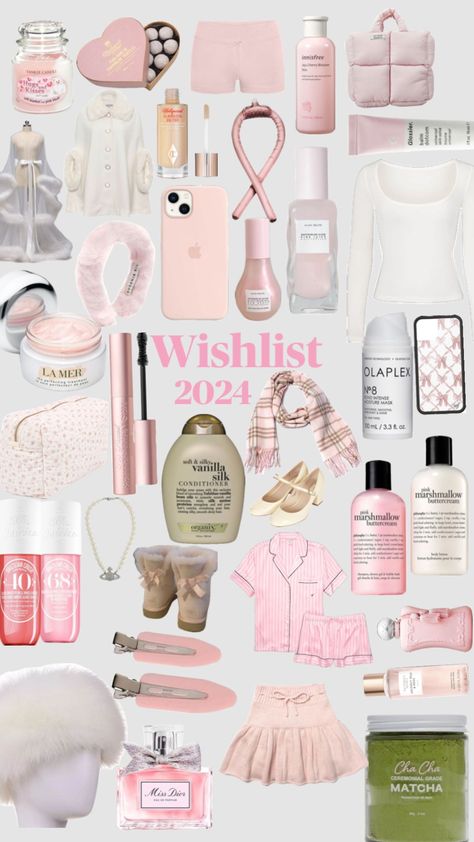 Wishlist 2024🎀 Xmas List Ideas, Girly Christmas Gifts, School Bag Essentials, Pretty Pink Princess, Pink Glam, Pretty Skin Care, Pretty Skin, Pink Girly Things, Princess Aesthetic