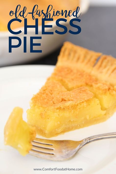 Indulge in some sweet Southern baking with our old-fashioned chess pie recipe. Savor the pure, custardy goodness of this classic dessert! Butter Chess Pie Recipe, Easy Chess Pie, Old Fashioned Chess Pie Recipe, Chess Pies, Southern Baking, Chess Pie Recipe, Just Pies, Sweet Condensed Milk, Fudge Pie