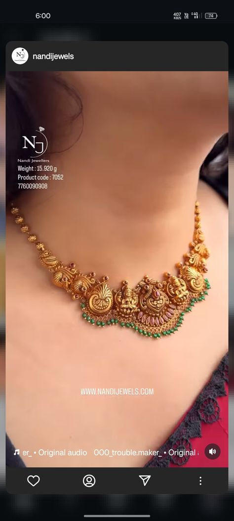 Light Weight Haram Designs Gold, 20 Grams Gold Necklace Designs, 20grams Gold Necklace Designs, Gold Necklace Wedding, Antique Necklaces Design, Gold Earrings Models, Antique Necklaces, Gold Jewellry, Gold Designs