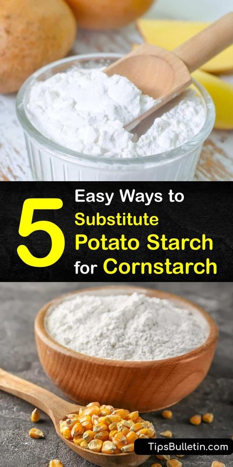 Corn Starch Alternative, How To Make Potato Starch, Corn Starch Substitute For Thickening, Corn Starch And Conditioner, Potato Starch Substitute, Resistant Starch Foods, Corn Starch And Water, Sweet Potato Flour, Starch Foods