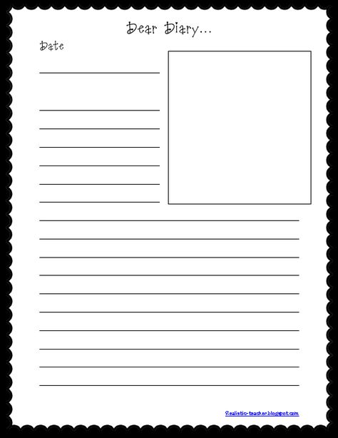 Diary Entry Template, Diary Entry Format, Diary Png, Stellaluna Activities, Worksheet Kindergarten, Diary Template, 3rd Grade Writing, Diary Writing, Journal Entry