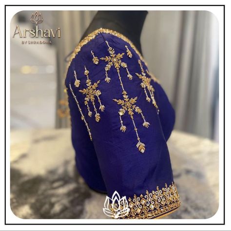 This royal blue coloured #customisedblouse is a stunning must have blouse for your upcoming evening ceremonials planned.💙✨ Get your attire planned from the scratch with @arshavibyshraddha @blousesbyarshavi ✨ 📲: 89513 63530 #arshavibyshraddha #blousesbyarshavi #bangloredesigner #customisedblouses #wedmegood #handembroidery #aariwork #maggamwork #karagiri #silk #designerblouses #bridal #hyderabad #bangalore #bangalorebrides #wedmegoodsouth #southindianbride #fashiondesigner Blue Colour Work Blouses, Copper Sulphate Blue Blouse Designs, Royal Blue Blouse Designs, Blue Colour Blouse Designs, Green Blouse Designs, Sleeveless Blouse Designs, Embroidered Blouses, Blue Blouse Designs, Blouse Designs High Neck