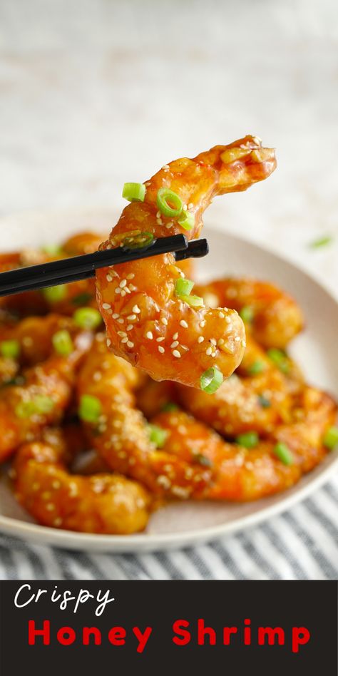 Honey Sauce For Shrimp, Crispy Honey Garlic Shrimp, Honey Prawns Chinese, Prawn Recipes Chinese Style, Asian Style Shrimp Recipe, Tiger Shrimp Recipes Dinners, Asian Style Shrimp, Crispy Shrimp Recipes, Honey Shrimp Recipes