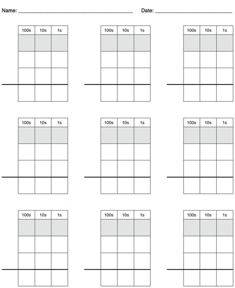 NWEdible Math Problem Grid Paper - 100s Thumbnail Maths Addition Worksheets, Multi Digit Addition, Addition Of Integers, Addition Worksheets Kindergarten, Math Grid, Decimals Addition, Teaching Subtraction, Math Expressions, Coordinate Graphing