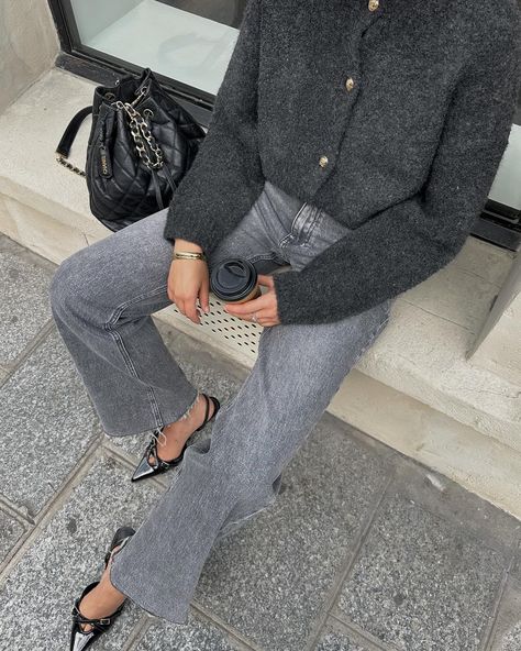 cute little photo dump from this week 🎞️🩶 #myoliviakate Dark Grey Cardigan Outfit, Gray Cardigan Outfit, Button Cardigan Outfit, Grey Cardigan Outfit, Outfits With Grey Cardigan, Dark Grey Cardigan, Corporate Style, Grey Outfit, Cardigan Outfits