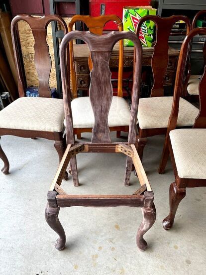 Dining Room Chairs Makeover, Dining Set Makeover, Refinished Chairs, Dining Chair Makeover, Dining Table Makeover, Wooden Barn, Style Français, Casa Vintage, Beautiful Dining Rooms