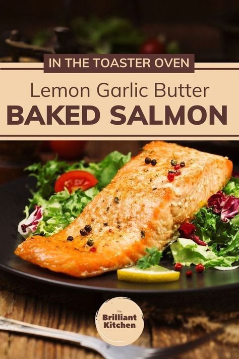 Oven Salmon, Toaster Oven Recipes, Quick Chicken Dinner, Baked Salmon Recipe, Lemon Garlic Salmon, Garlic Salmon, Healthy Weeknight Meals, Baked Salmon Recipes, Cooking Salmon