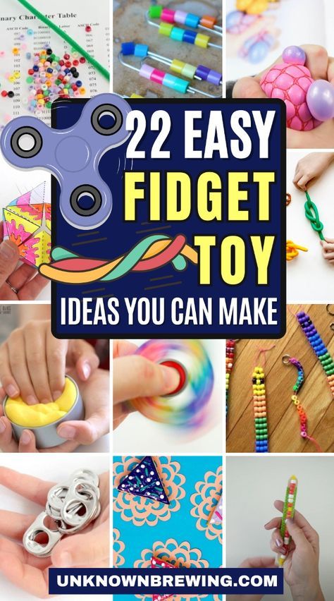 Weighted Sensory Items Diy, Sensory Diy Toys, Sensory Fidget Toys, Sensory Ideas For Adults, Quiet Fidgets For School, How To Make Homemade Fidgets, Fidget Diy Ideas, Fidget Board Diy, Diy Sensory Toys For Toddlers