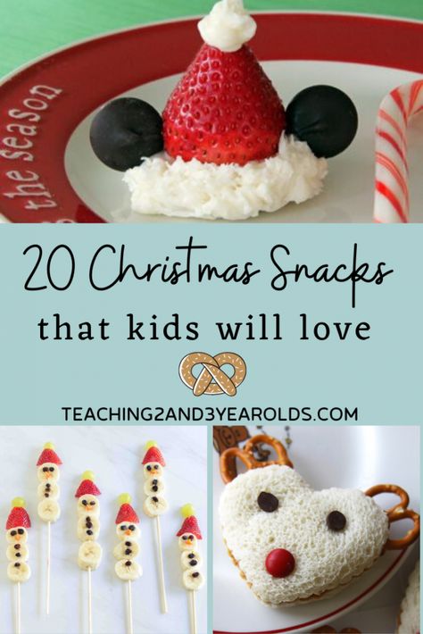 Looking for some easy Christmas snacks for kids? Here are 20 tasty ideas that are perfect for class parties, home parties, and lunchboxes! #christmas #preschool #toddler #family #mealideas Easy Christmas Snacks For Kids, Christmas Snacks For Kids, Easy Christmas Snacks, Winter Snacks, Christmas Snacks Easy, Easy Kids Christmas, Perfect Snacks, Christmas Party Snacks, Party Snacks Easy