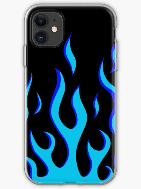 "blue flame" iPhone Case by chelfors | Redbubble Posca Phone Case Art, Posca Phone Case, Black Phone Case Design, Phonecase Ideas, Phone Case Diy Paint, Diy Phone Case Design, Creative Iphone Case, Retro Phone Case, Blue Phone Case