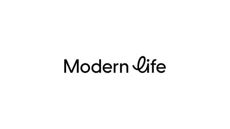 New Logo and Identity for Modern Life by XXIX Modern Wordmark Logo, Living Logo, Lifestyle Logo, Modern Logotype, Typo Logo Design, Branding Identity Inspiration, Lab Logo, Friend Logo, Life Logo