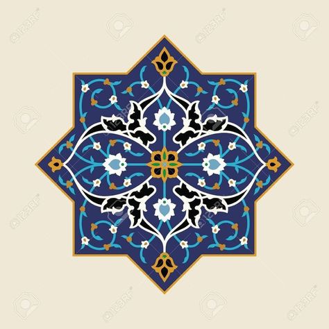 Geometric Patterns Drawing, Islamic Design Pattern, Space Art Gallery, Islamic Motifs, Painting Carpet, Geometric Design Art, Islamic Patterns, Persian Motifs, Floral Ornament