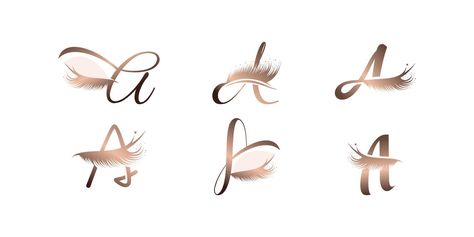 Eyelash Artist Logo, Eyelash Extensions Logo Ideas, Eyelash Extension Logo Design Ideas, Lash Artist Logo Ideas, Eye Lash Logo Design Ideas, Lash Logo Design Ideas Creative, Lash Business Logo Ideas, Eye Lash Logo Ideas, Nails And Lashes Logo