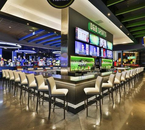 Sports Bar Design Layout, Sports Bar Aesthetic, Sports Bar Interior, Sports Bar Design, American Sports Bar, Sport Bar Design, Sports Bar Decor, Sports Pub, Popular Kitchen Designs