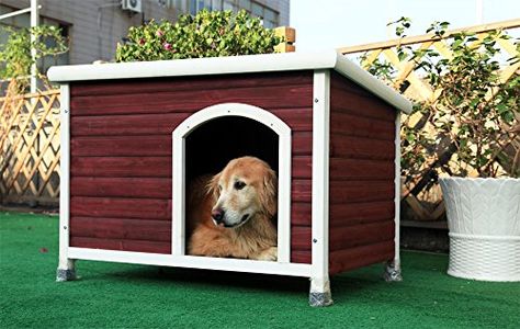 Petsfit 40.8 X 26 X 27.6 Inches Dog Houses, Dog House Outdoor *** Click on the image for additional details. Large Dog House Outdoor, Dog House Outdoor, Outside Dog Houses, Wood Dog House, Wooden Dog House, Large Dog House, Outdoor Dog House, Cool Dog Houses, Log Cabin Designs