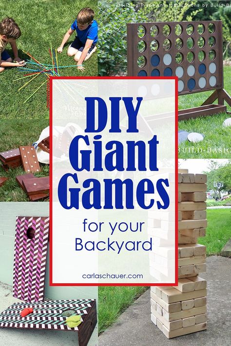 Diy Giant Backyard Games, Giant Outdoor Games Diy, Outdoor Games For Family Gatherings, Outside Yard Games, Party Yard Games, Large Yard Games, Backyard Games For Adults, Diy Giant Yard Games, Lsu Tailgate