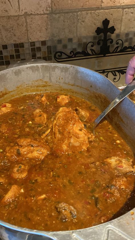 This recipe is Jeremy's take on Chef John Folse's, Creole-Style Chicken. The difference between Chicken Sauce Piquant & Creole-Style Chicken is mainly the flavors used by the various sub-cultures within the Cajun community. As the title reflects, (Piquant = pleasantly biting, or a sting), this recipe is spicy! Chicken Sauce Piquant Recipe, Chicken Sauce Piquant, Piquant Sauce Recipe, Chicken Creole Recipe, Sauce Piquant, Creole Chicken, Louisiana Dishes, Cajun Sauce, Chicken Sauce