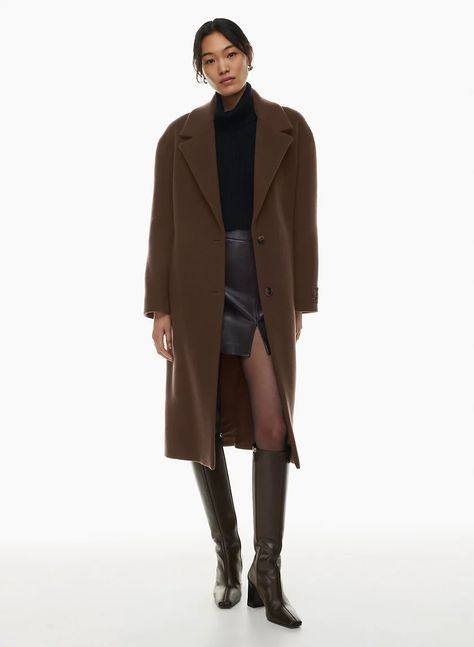 Aritzia Wool Coat, Aritzia Coat, Great Coat, Wind Protection, Wool Coats, Wool Coat Women, Cocoon Coat, Wool Trench Coat, Single Breasted Coat