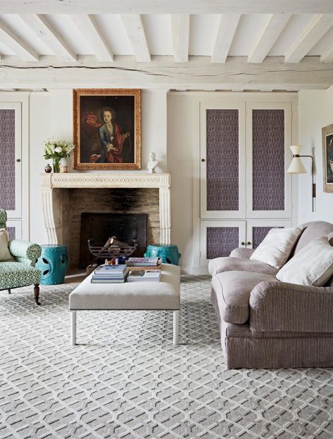 The new Country Life carpet collection from Brintons: Beautiful, British, and as soft as they are sustainable - Country Life Modern Carpeted Living Room, Room Carpet Ideas, Living Room Carpet Ideas, Modern Curtain Ideas, Decoration Living Room Ideas, Carpet Ideas, Textured Carpet, White Carpet, White Living