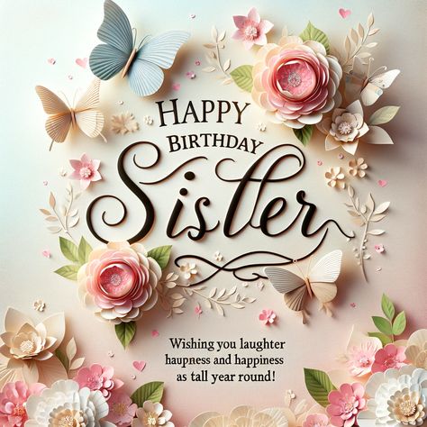 Cherish the bond with heartfelt 'Happy Birthday Sister Wishes Quotes' that perfectly capture the spirit of sisterhood. Celebrate her day with words that reflect years of laughter, secrets, and support. #SisterhoodCelebration #BirthdayWishesForSis #SisterQuotes #HeartfeltSisterWishes #SisterlyLove #HappyBirthdaySister #BondOfSisters #CelebrateSisterhood #SistersForLife #EternalSisterBond #SiblingJoy #SisterBirthdayQuotes #CherishedMoments #SisterMemories #HappySisDay #FamilyLove #SisterGoals Happy Bday Sister Wishes, Happy Birthday Wish Sister, Happy Birthday Sister., Birthday Greetings For A Sister, Happy Birth Day Sister, Happy Birthday To My Little Sister, Sister Cards Birthday, Happy Birthday To Sister Wishes, Happy Birthday Wish For Sister