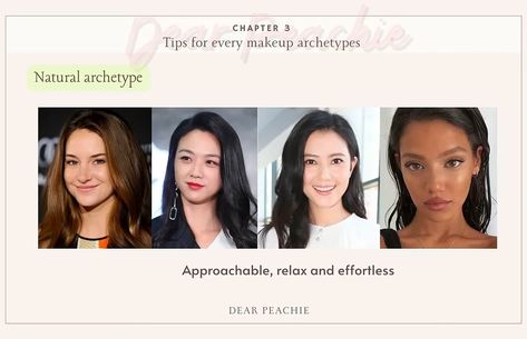 Natural Archetype, Essence Makeup, Style Inspiration Classic, Natural Essence, Elegant Makeup, Natural Face, Neutral Fashion, Makeup Inspo, Face Shapes