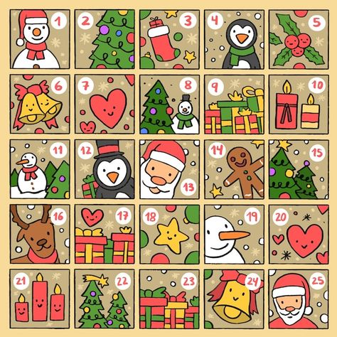 Advent Calendar Free, Christmas History, Christmas Advent Calendar Diy, Printable Advent Calendar, Wooden Advent Calendar, Advent Calenders, Diy Calendar, Noel Diy, Christmas Calendar