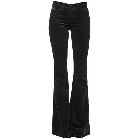 J BRAND Bella Mid Rise Luxe Velveteen Kick Flare ($360) ❤ liked on Polyvore featuring jeans, j brand, medium rise jeans, j brand jeans, flared jeans and 5 pocket jeans Pants Png, Hogwarts Dr, Black Flare Jeans, Png Clothes, Mid Rise Flare Jeans, Looks Party, Black Flare, J Brand Jeans, Kick Flares