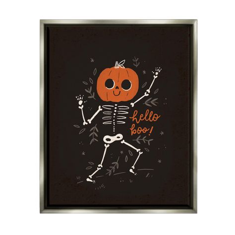 Smiling Skeleton, Office Frames, Oversize Artwork, Gray Farmhouse, White Framed Art, Black Framed Art, Halloween Wall Decor, Art Print Wall, Stupell Industries