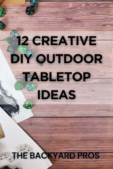 Elevate your outdoor dining experience with these 12 ingenious DIY tabletop ideas! From repurposed materials to stunning mosaic designs, get ready to transform your patio into a stylish oasis. Outside Table Top Ideas, Diy Outdoor Table Top Ideas, Make An Outdoor Table, Diy Outdoor Round Table Top Ideas, Outdoor Table Ideas Diy, Repurpose Round Table Top, Diy Patio Table Top, Diy Outdoor Tabletop, Creative Table Tops