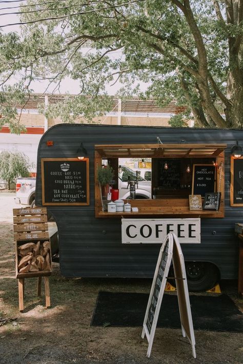 mobile Coffee bar Foodtrucks Ideas, The Found Cottage, Coffee Food Truck, Mobile Cafe, Mobile Coffee Shop, Coffee Trailer, Coffee Van, Food Truck Business, Coffee Truck